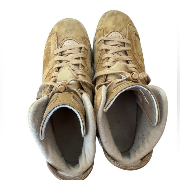 Air Jordan 6 Retro Wheat Sz 7Y Boys Mens High Top Sneakers Basketball Athletic - Picture 5 of 9